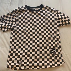 CARBON checkered t-shirt